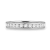 14kt White Gold Womens Round Diamond Eternity Wedding Band 1 Cttw