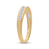 10kt Yellow Gold Womens Baguette Diamond Wedding Band Ring 1/4 Cttw