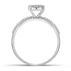 10kt White Gold Round Diamond Bridal Wedding Ring Band Set 1/3 Cttw