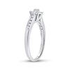 14kt White Gold Round Diamond Solitaire Bridal Wedding Engagement Ring 1/8 Cttw