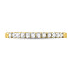 14kt Yellow Gold Womens Round Diamond Single Row Comfort Wedding Band 1/4 Cttw