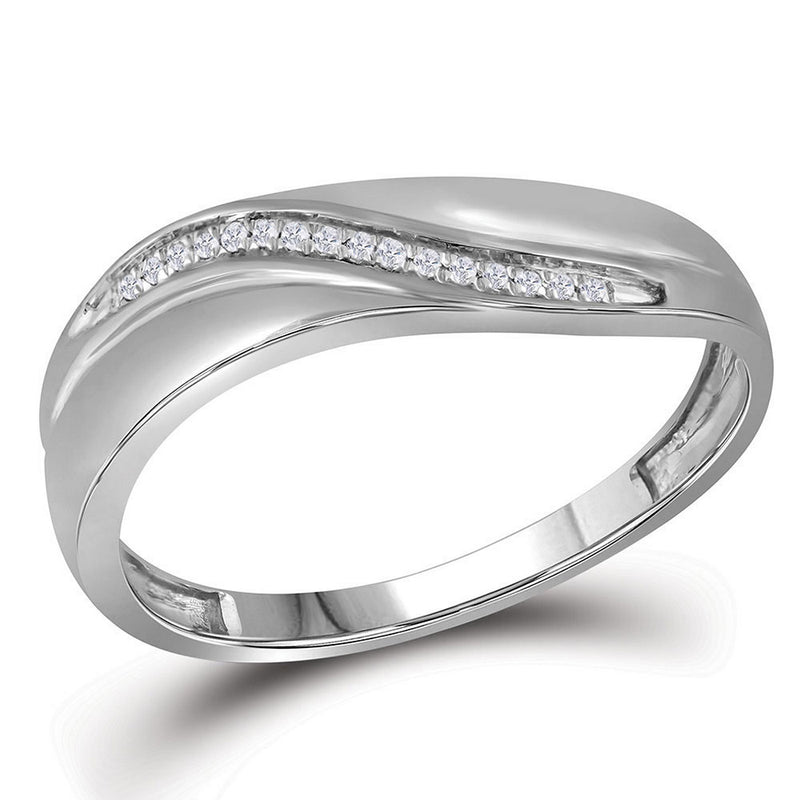 10k White Gold Round Diamond Mens Womens Trio Matching Halo Wedding Bridal Ring Set 1/5 Cttw