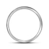 10kt White Gold Mens Round Diamond Wedding Band Ring 1 Cttw